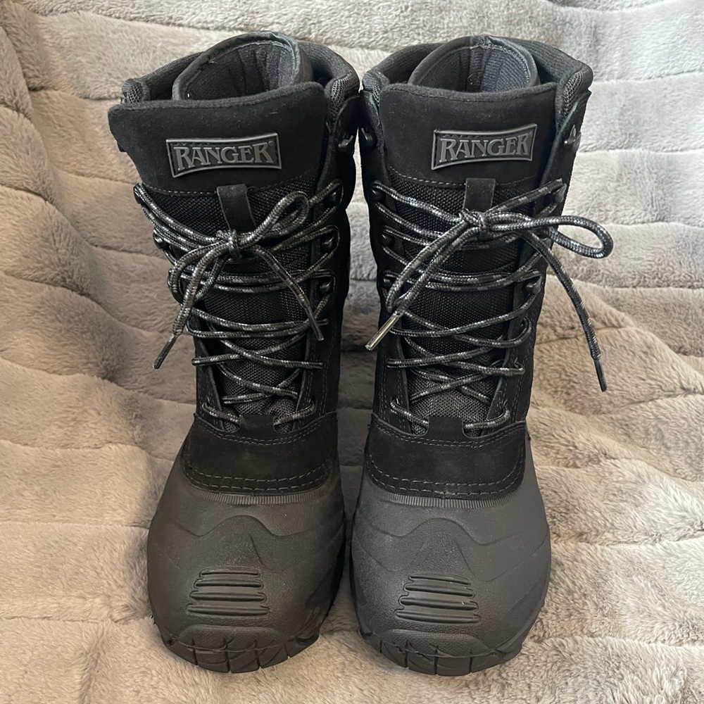 Ranger Men's Black Waterproof Winter Boots